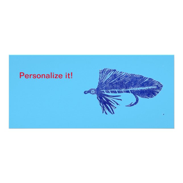 Panfleto Blue Matuka stream, mosca amarrada, arte de pesca  (Frente)