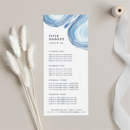 Panfleto Blue Wave Geode | Services or Price List