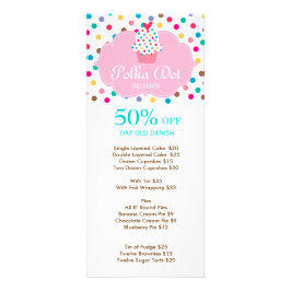 Panfleto Bolinhas de Cupcake de padaria em Cubo 3