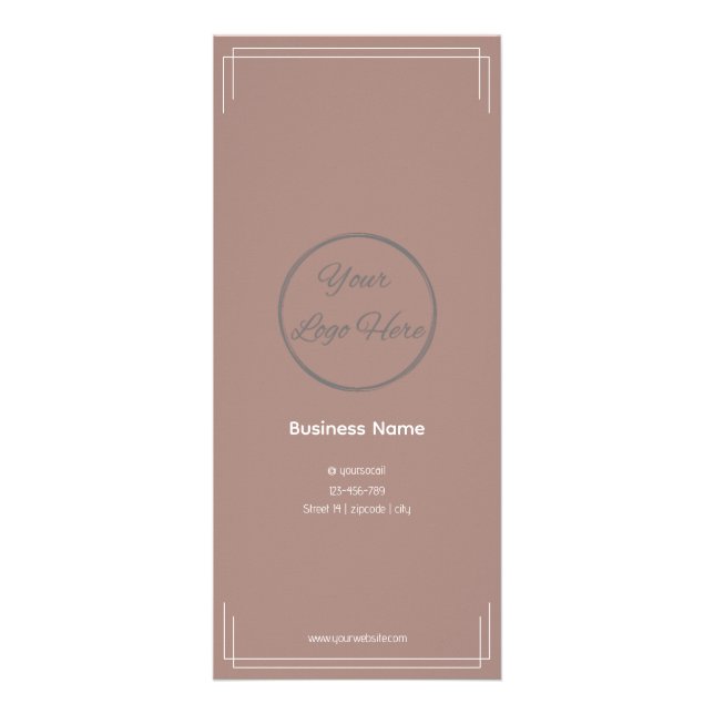 Panfleto Branco básico sua lista de preços de negócios de l (Frente)