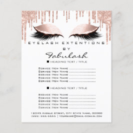 Panfleto Brilhante Cor-de-Rosa Branca Brilhante Az