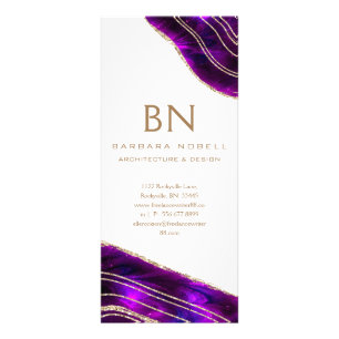 Panfleto Brilho Dourado roxo dos cristais cósmicos de Geod