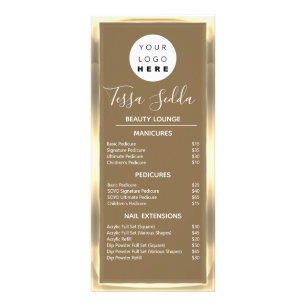 Panfleto Bronze Dourado de Maquiagem de Cabelo