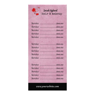 Panfleto Cabelo e maquiagem