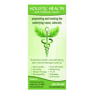 Panfleto Caduceus Holístico para Alternativos de Saúde