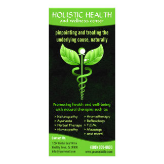 Panfleto Caduco Verde da Medicina Holística Alternativo