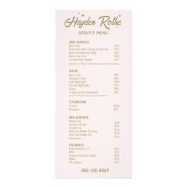 Panfleto Caligrafia retrorreflectora e estrelas rosas claro