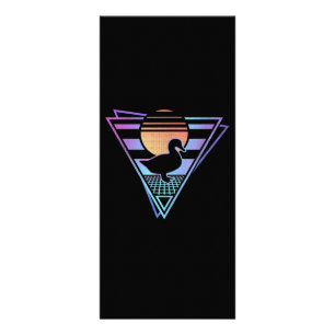 Panfleto Camiseta Duck Retro 80s EDM - Presente de onda sin