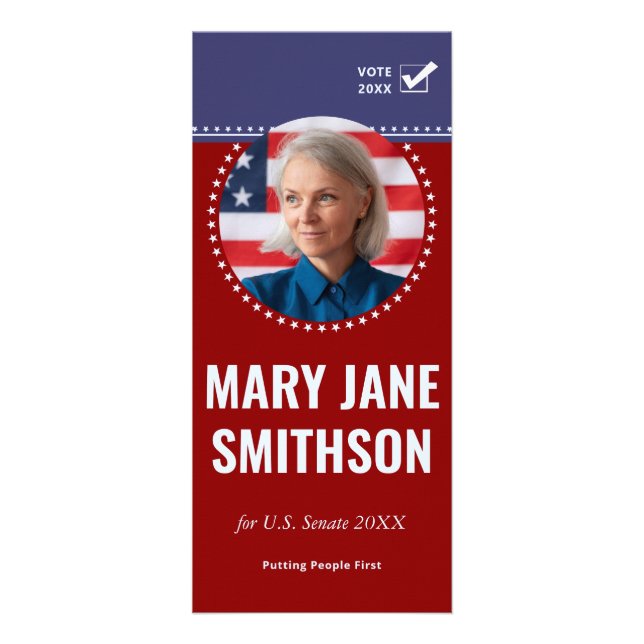 Panfleto Campanha de Candidatos Políticos do GOP Republican (Frente)