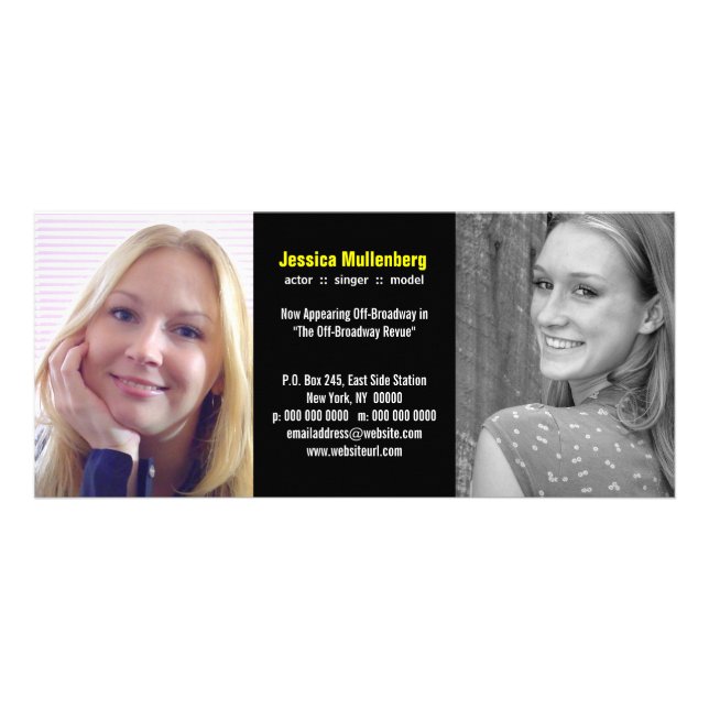 Panfleto Capa dupla do painel preto (Frente)