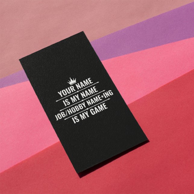 Panfleto Cargo Engraçado Personalizado e Nome do Hobby (Criador carregado)