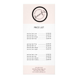 Panfleto Carimbo do Círculo Vintage Logotipo Makeup e Beaut