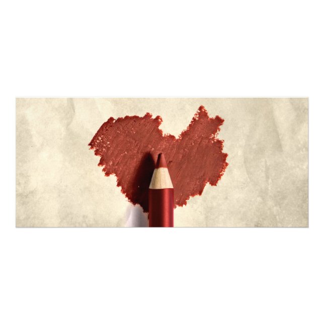 Panfleto Cartão-presente de Caneta de Desenho de Coração co (Frente)