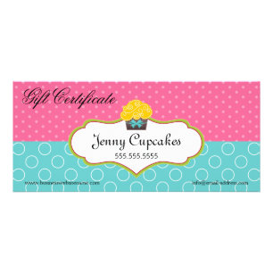 Panfleto Certificado de Oferta de Cupcake Whimsical