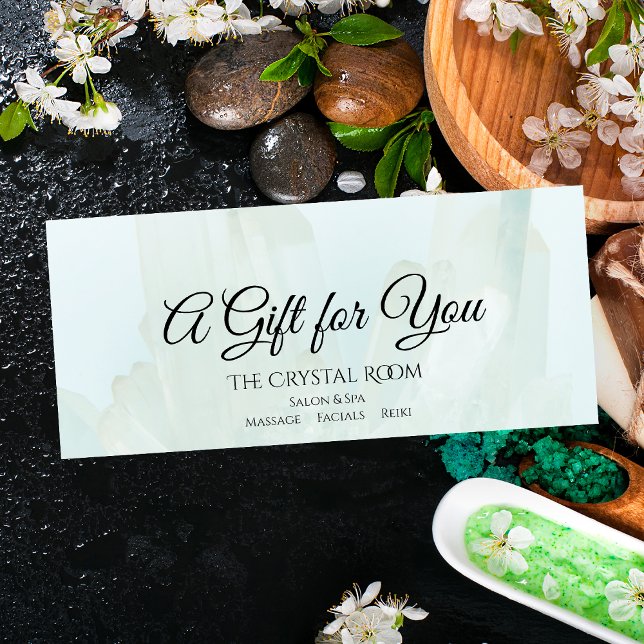 Panfleto Certificado de Presente da Spa Salon Light Ice Blu (Criador carregado)