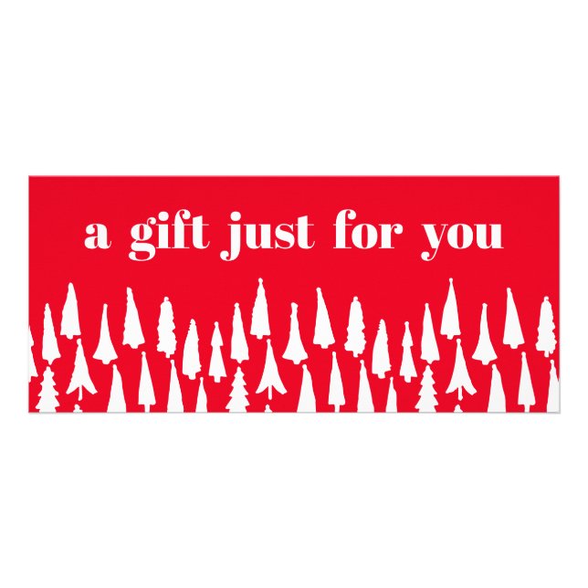 Panfleto Certificado de Presente de Férias de Árvores de Na (Frente)