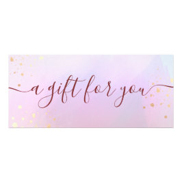 Panfleto Certificado de Presente de Spa de Script de Assina