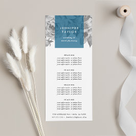 Panfleto Cerulean | Preços ou Serviços Florais Vintage