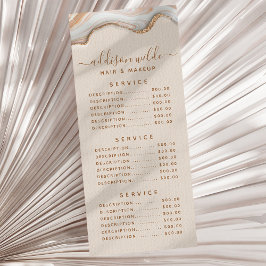 Panfleto Chic Moderna de Agitação de Mármore Dourado Elegan