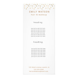 Panfleto Chuva Dourada Cai Faux Foil Trendy Price