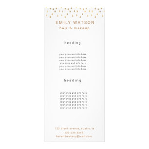 Panfleto Chuva Dourada Cai Faux Foil Trendy Price