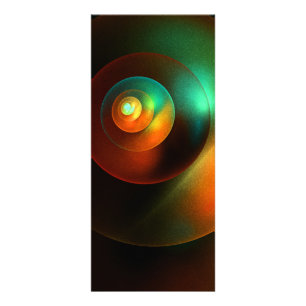 Panfleto Círculos Coloridos Padrão Moderno de Arte Abstrato