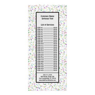 Panfleto Coluna Branca De Costeletas De Costura