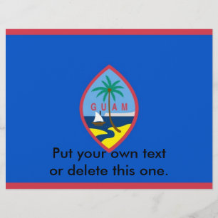 Panfleto com Bandeira de Guam, EUA