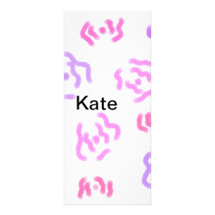 Panfleto Cor da água floral vermelha rosa adiciona nome tex