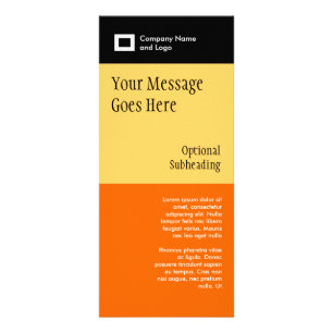 Panfleto Cor três - ambarino e preto alaranjados