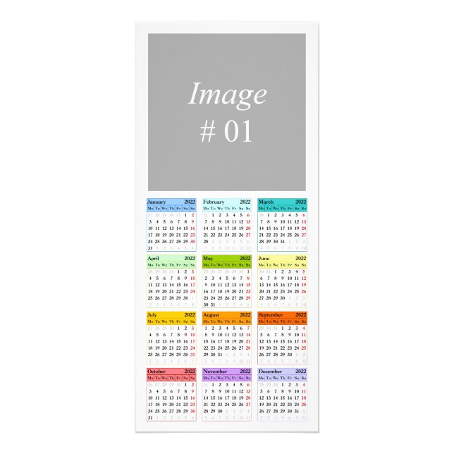Panfleto Create your own 2022 calendar rack card (Frente)