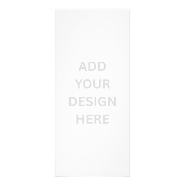 Panfleto Create Your Own Design 4" x 9" Rack Card (Frente)