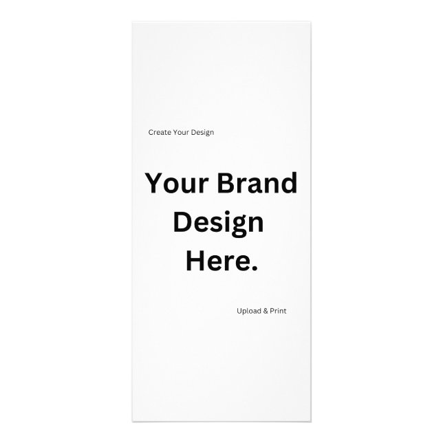 Panfleto Crie seu próprio Design e Impressão Rack Card (Frente)