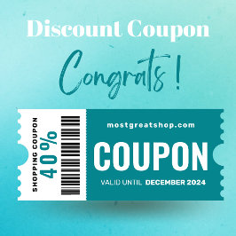 PANFLETO CUPÃO DE COMPRADA AZUL NEGRO MINIMALISTA CLÁSSICA