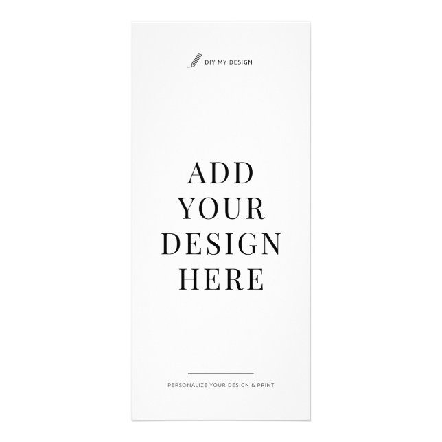 Panfleto Custom Flyer Printing 4x9" Upload Your Design (Frente)