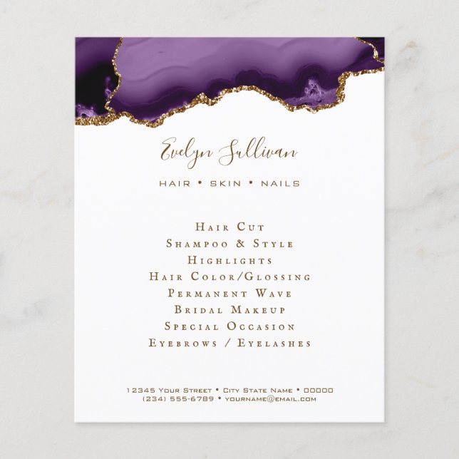 panfleto de agite roxo (Frente)