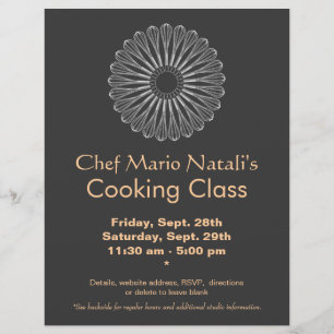 Panfleto de Aula de Culinária Batedeira