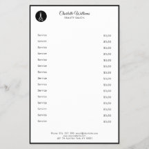 Panfleto de cabeleireiro