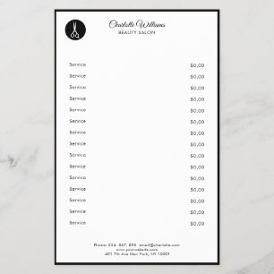 Panfleto de cabeleireiro