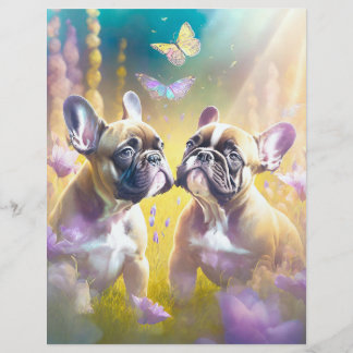 Panfleto de criador de Bulldog Francês personaliza
