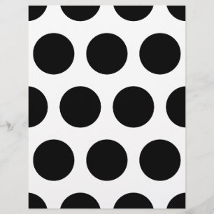 Panfleto de Grandes Pontos Polka Pretos