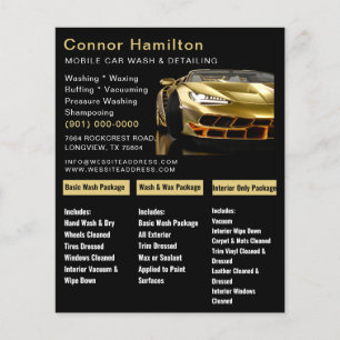 Panfleto De Lavagem De Pressão Portátil