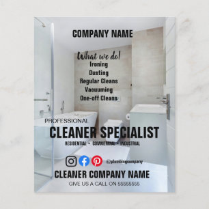 Panfleto de Limpeza Personalizada – Envio de Corre