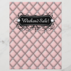 Panfleto de Liquidação de Jóias de Moda Salão de M