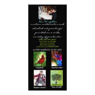 Panfleto de Nan Rack card