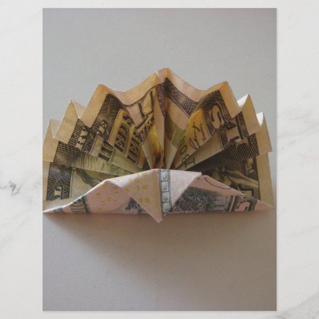 Panfleto de Peru em Origami de Dólar (Frente)