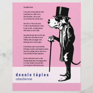 Panfleto de Poema do Great Dane