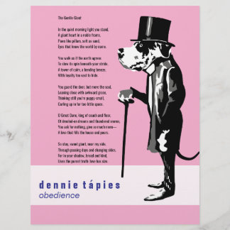 Panfleto de Poema do Great Dane