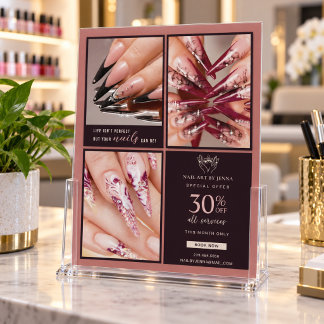 Panfleto de Salão de Unhas | Promoção de Arte de U