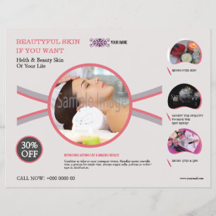 Panfleto de Spa e Salão de Beleza